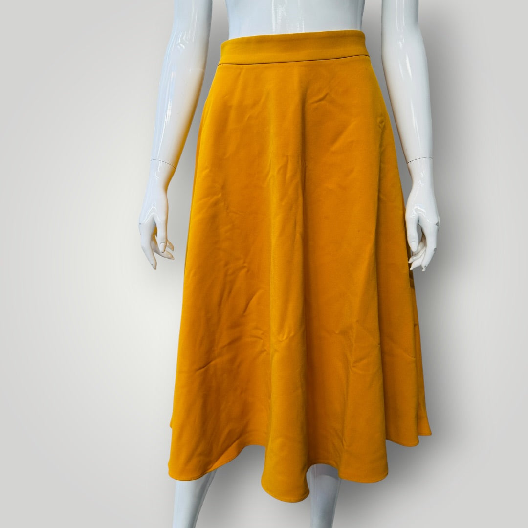 GREEN CLOU / yellow a line skirt / s (3924009046181383856)