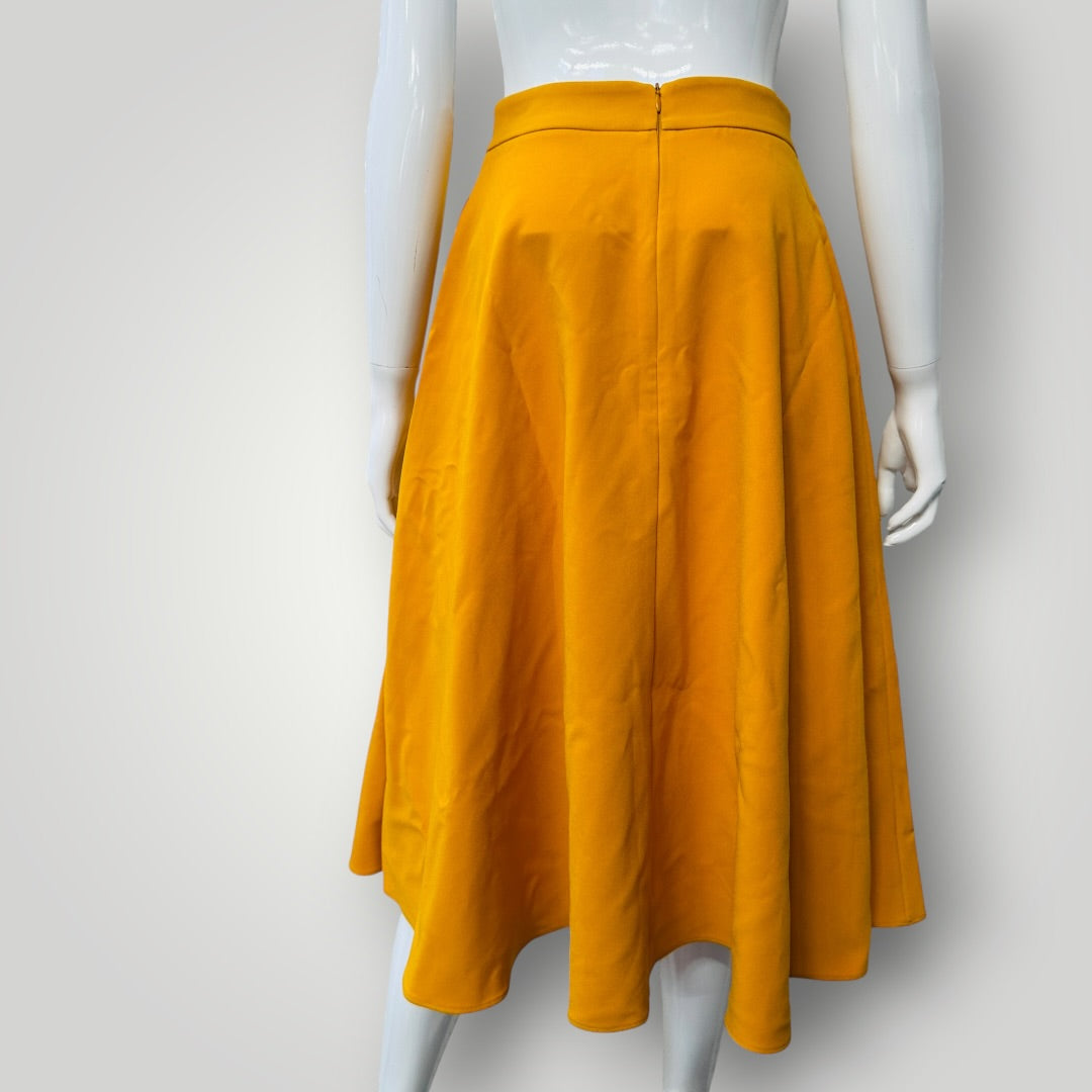 GREEN CLOU / yellow a line skirt / s (3924009047719377548)