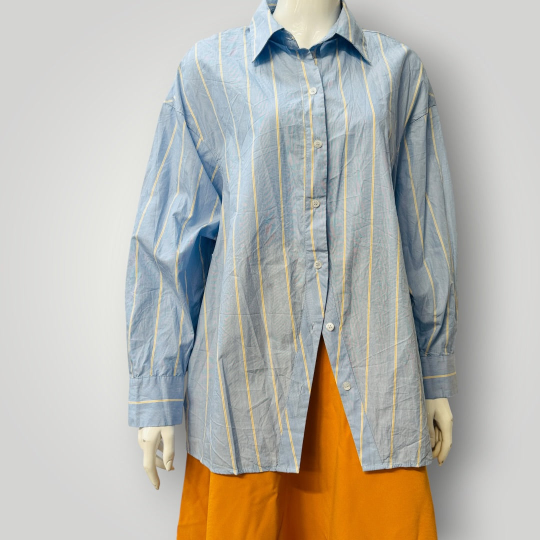 ZARA / blue button down shirt / s (3924009050210491037)