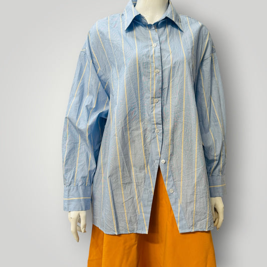 ZARA / blue button down shirt / s (3924009050210491037)