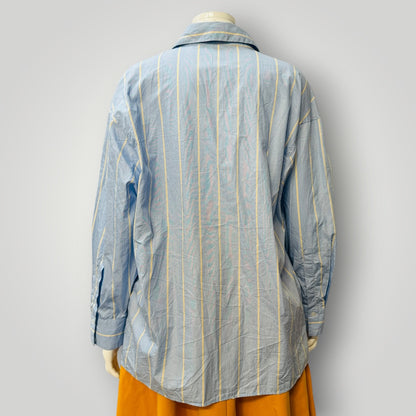 ZARA / blue button down shirt / s (3924009051203508294)