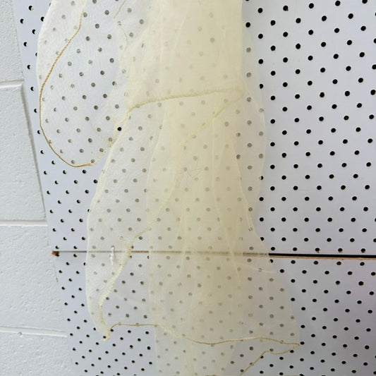 1960s vintage / chiffon scarf / beige (3924355162425854838)