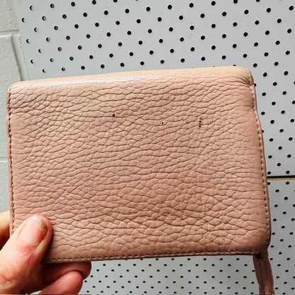 STATUS ANXIETY / beige leather wallet (3924355171070223564)
