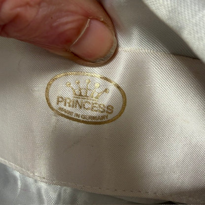 1960s vintage / PRINCESS / pleated fabric cross body purse or bag / german (3924355184531683609)