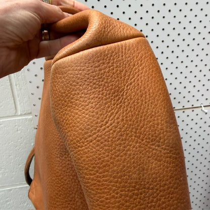 Création Cuir Flèche / unique artisanal bag in brown leather (3924355221252815979)