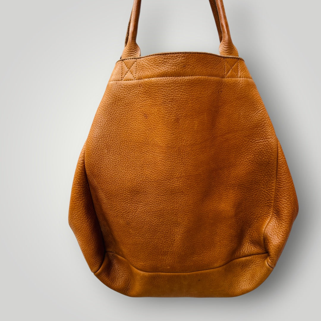 Création Cuir Flèche / unique artisanal bag in brown leather (3924432071203126934)