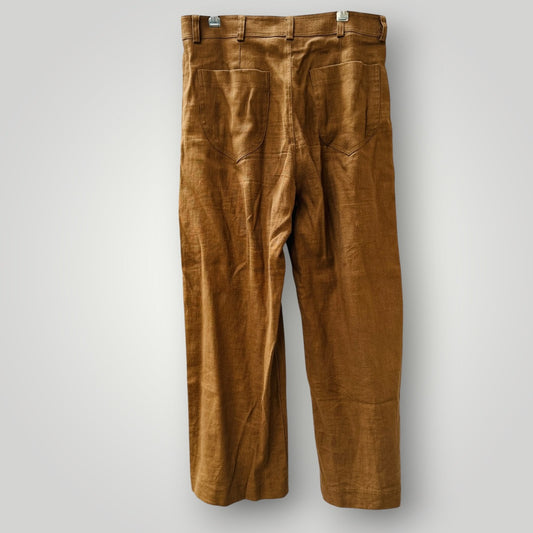 PERRIAM / linen pants / 12 / made in nz (3924432152926598126)