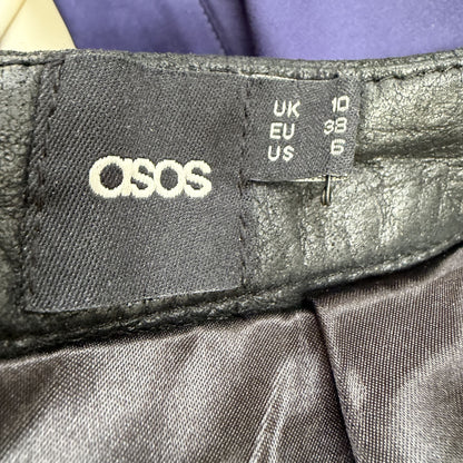 ASOS / leather skirt / 10 (3924503210100622117)