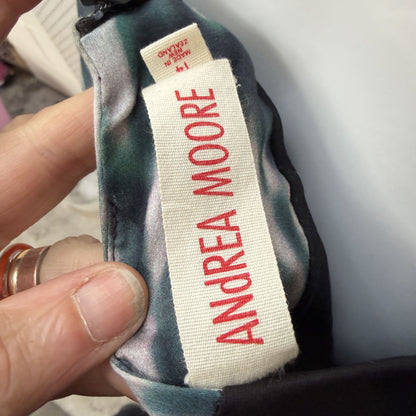 ANDREA MOORE / brightly coloured pencil skirt / 14 / made in nz (3924503277843029721)