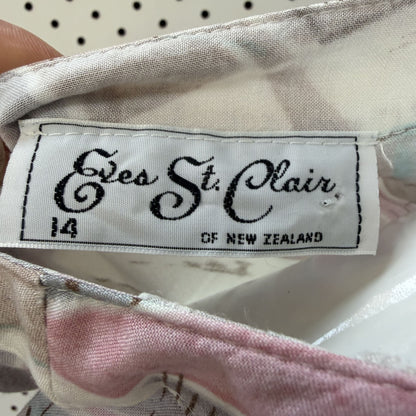 1990s nz vintage / EVES ST CLAIR / patterned top / 14 (3924503323990501780)