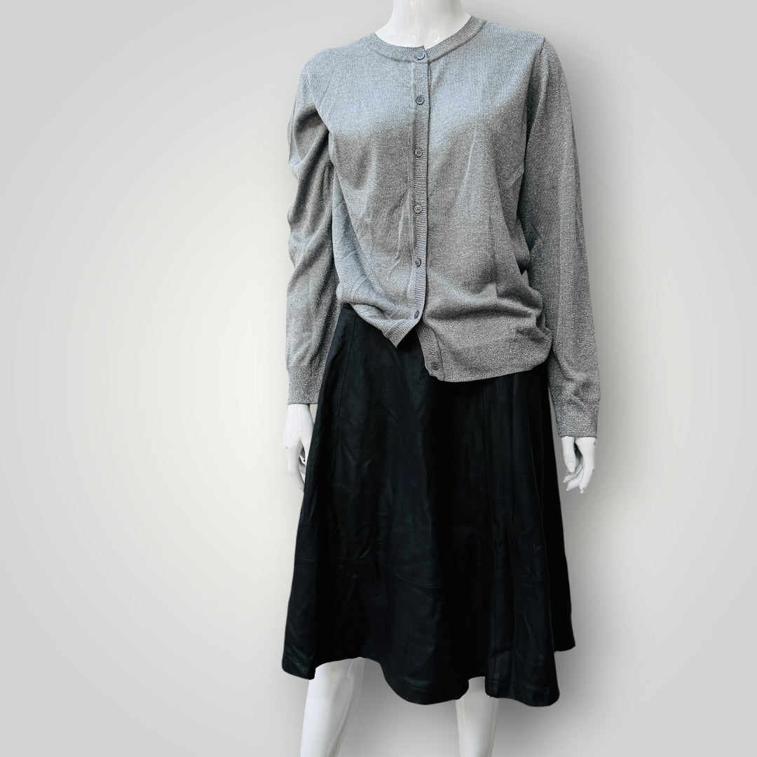 CAPTURE / silver metallic cardigan / L (3924504392286834518)