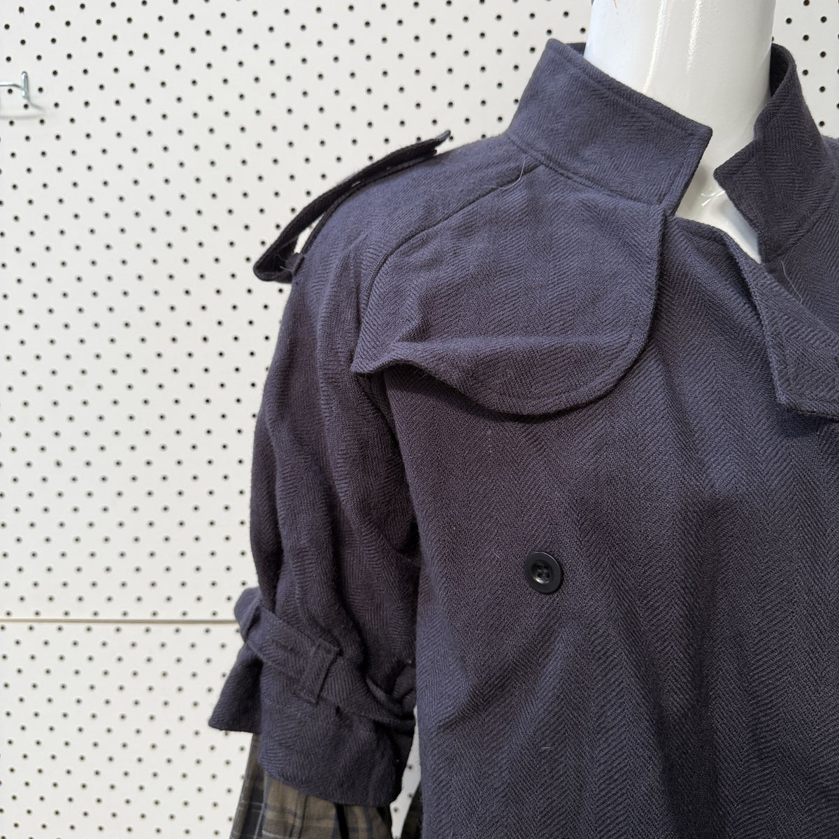 NOM*D / wool trench in plaid / 10 (3924525649361599645)