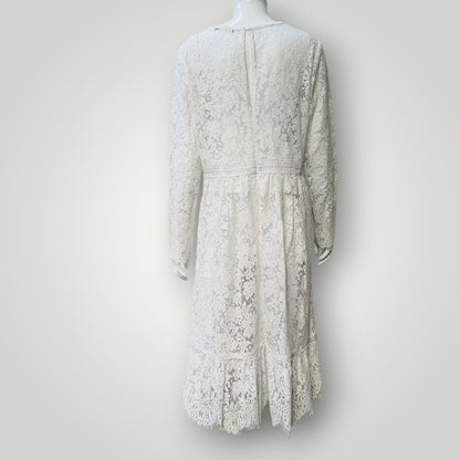M&S COLLECTION / white lace dress / s (3924526013054268601)