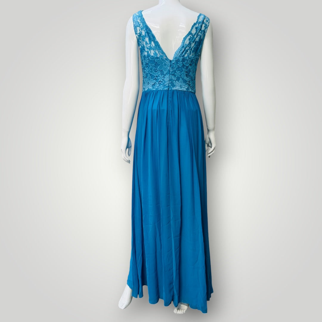 WENDY ANNE / full length formal gown / m / made in usa (3924526028233213978)