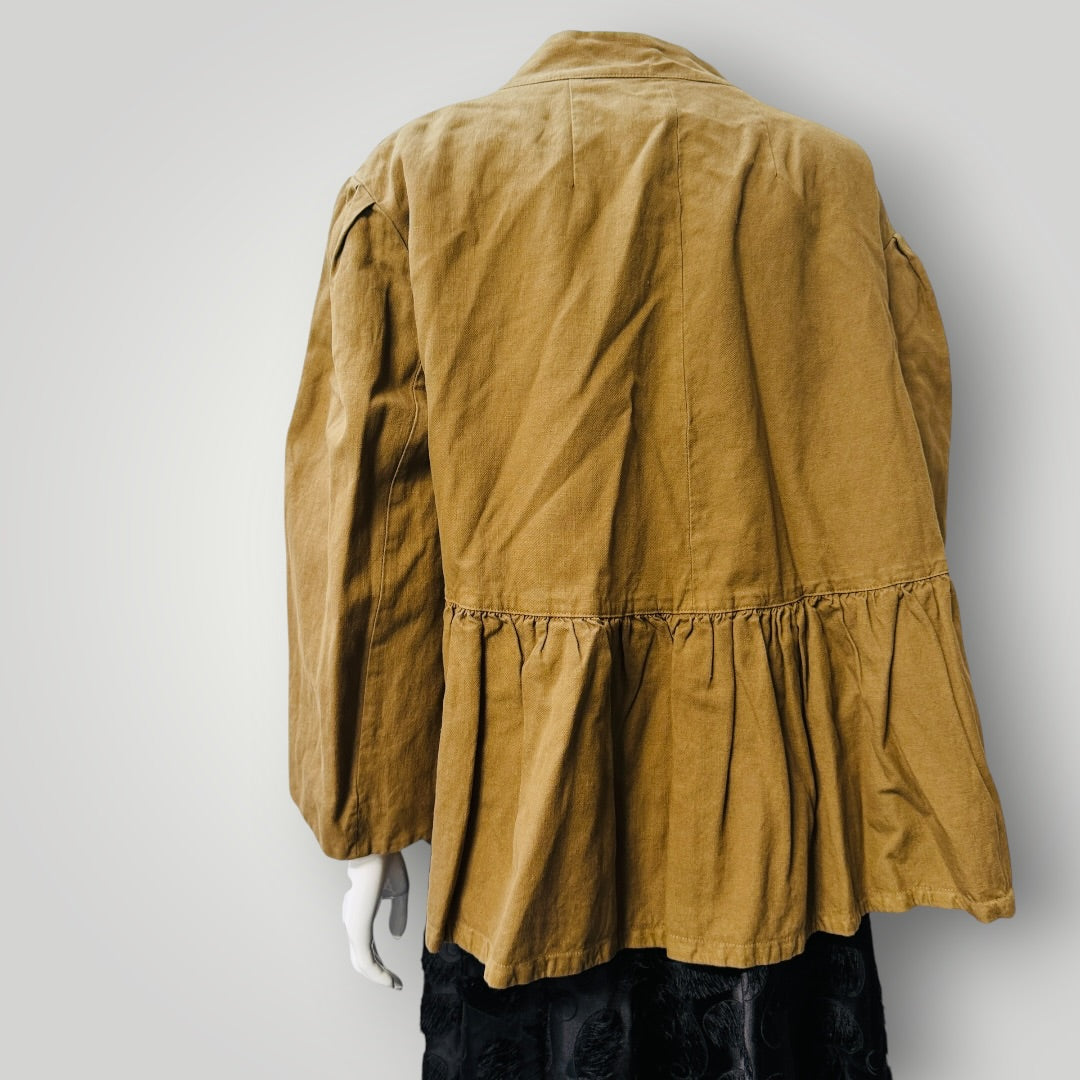 DRIES VAN NOTEN / green swing jacket / s (3924526050040297124)