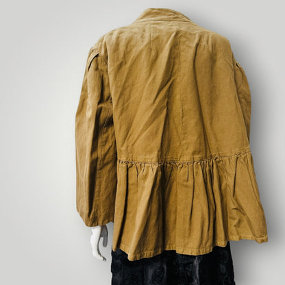 DRIES VAN NOTEN / green swing jacket / s (3924526050040297124)