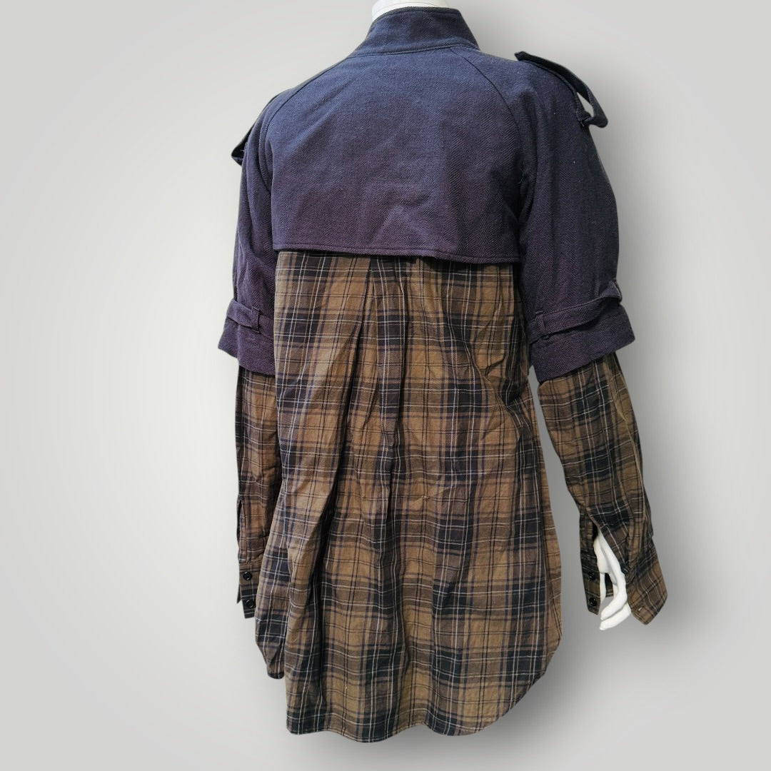 NOM*D / wool trench in plaid / 10 (3924526052703151549)