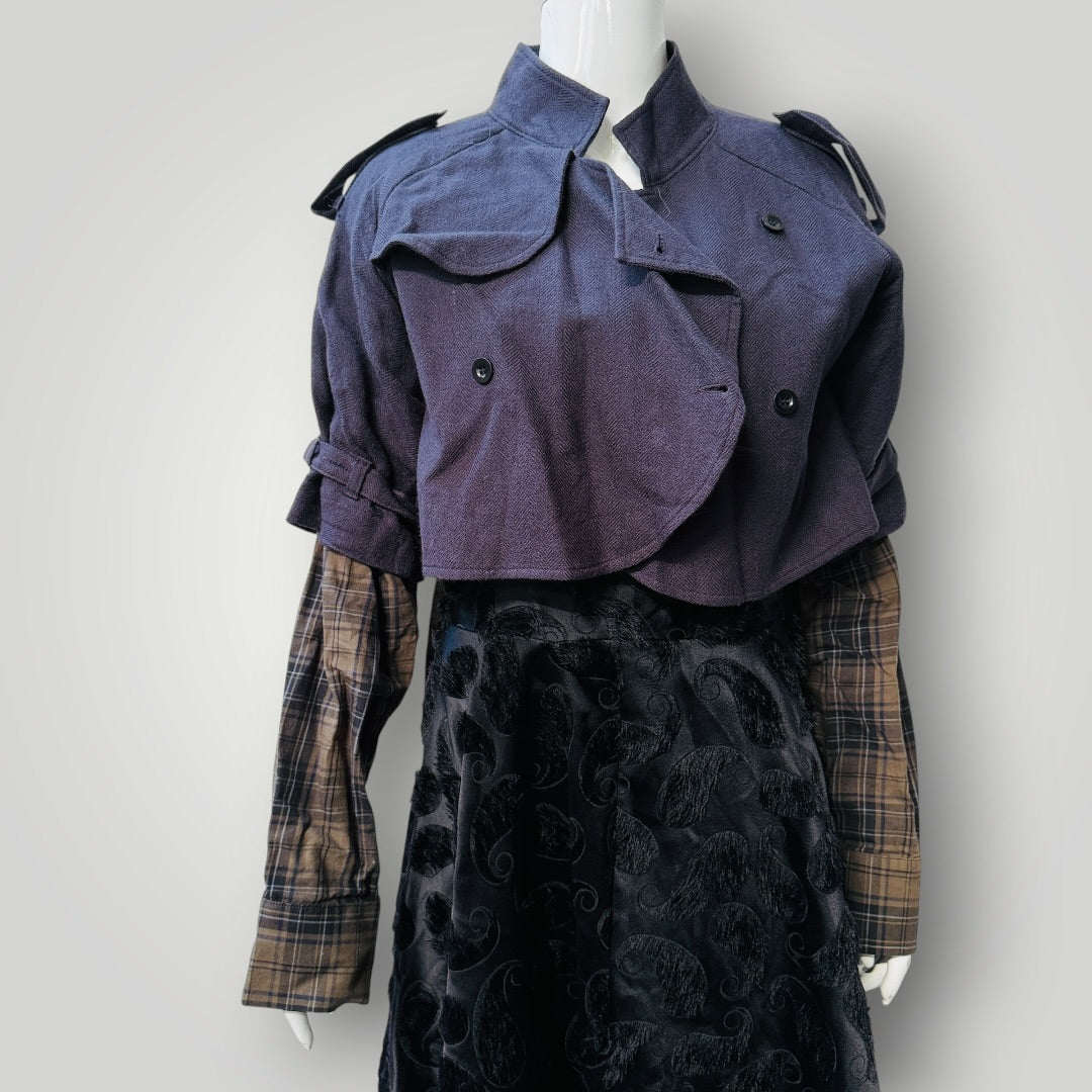 NOM*D / wool trench in plaid / 10 (3924526055282763724)