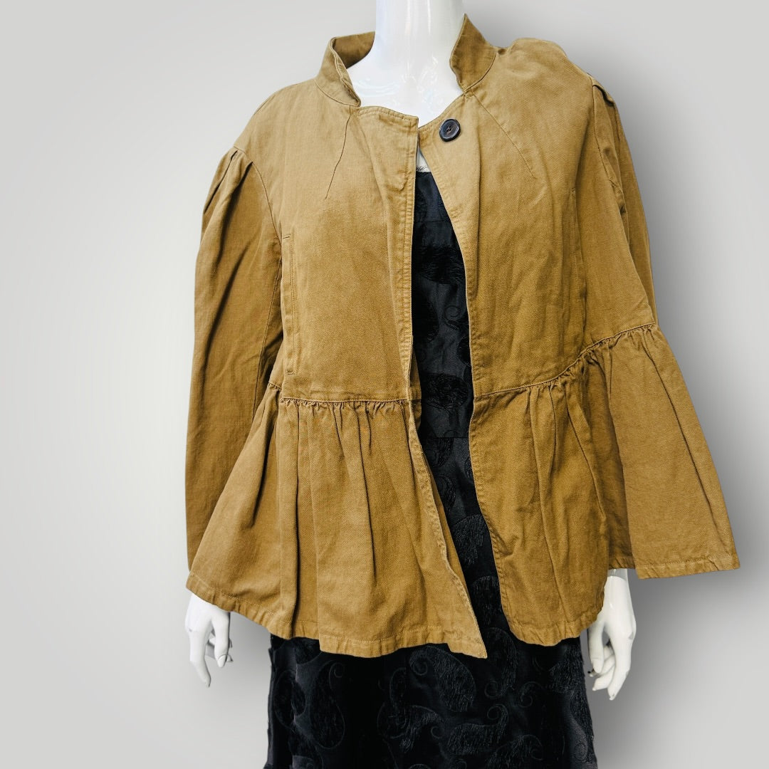DRIES VAN NOTEN / green swing jacket / s (3924526057730449041)