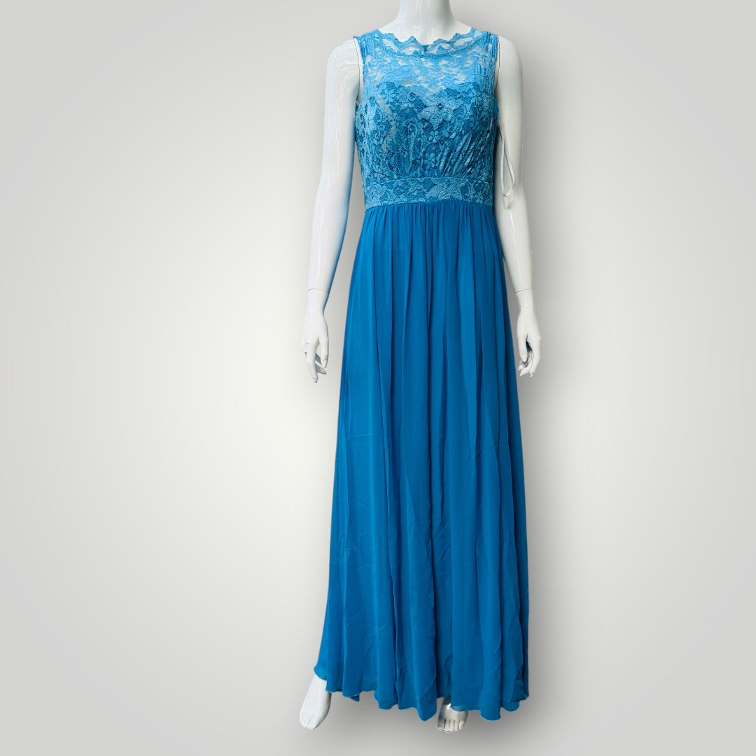 WENDY ANNE / full length formal gown / m / made in usa (3924533013239206166)