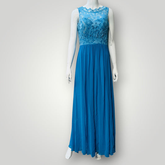 WENDY ANNE / full length formal gown / m / made in usa (3924533013239206166)