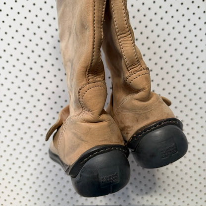 2000s vintage / Marithé + François Girbaud / leather riding boots / 39 (3924951300416766631)
