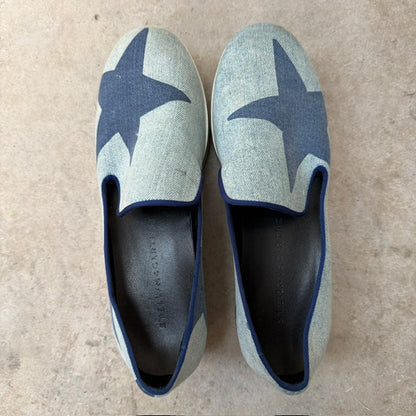 Stella McCartney Binx denim platform loafers / 8 (3924951319908243395)
