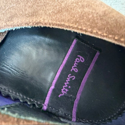 PAUL SMITH LONDON / handmade suede derby shoes / brown / 7.5 (3924951364295630775)