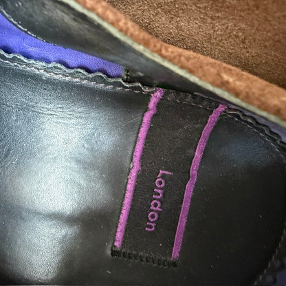 PAUL SMITH LONDON / handmade suede derby shoes / brown / 7.5 (3924951366031360313)