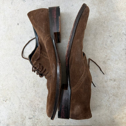 PAUL SMITH LONDON / handmade suede derby shoes / brown / 7.5 (3924951367759586258)