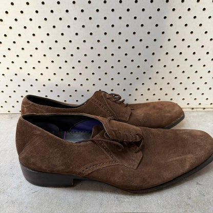 PAUL SMITH LONDON / handmade suede derby shoes / brown / 7.5 (3924951374727814572)