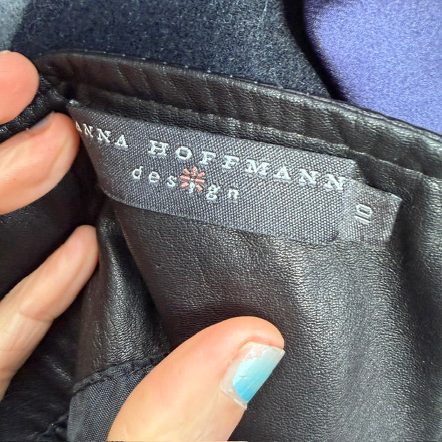 ANNA HOFFMAN / leather skirt / 10 (3925110614556718243)