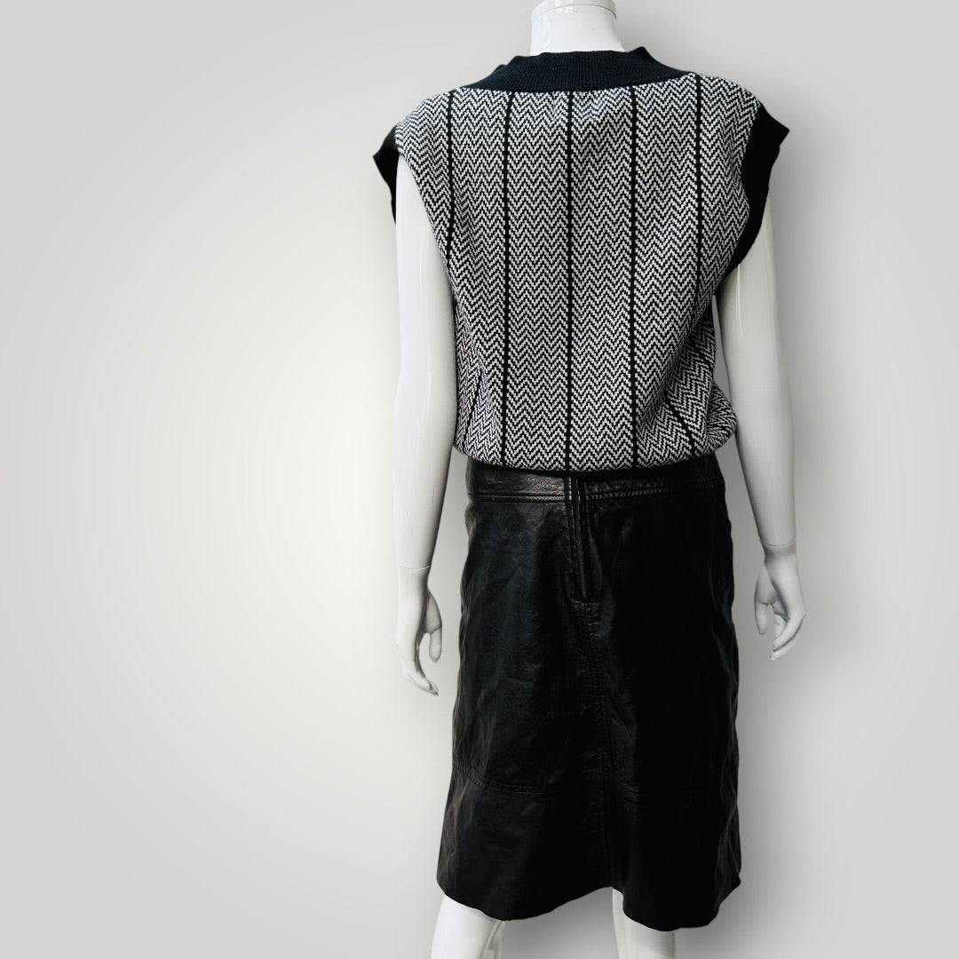 ANNA HOFFMAN / leather skirt / 10 (3925111018711355805)