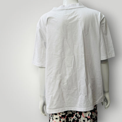 CURATA ARCHIVE / woman with tennis racquet / grandad tee / oversized s/m (3925111055793328844)