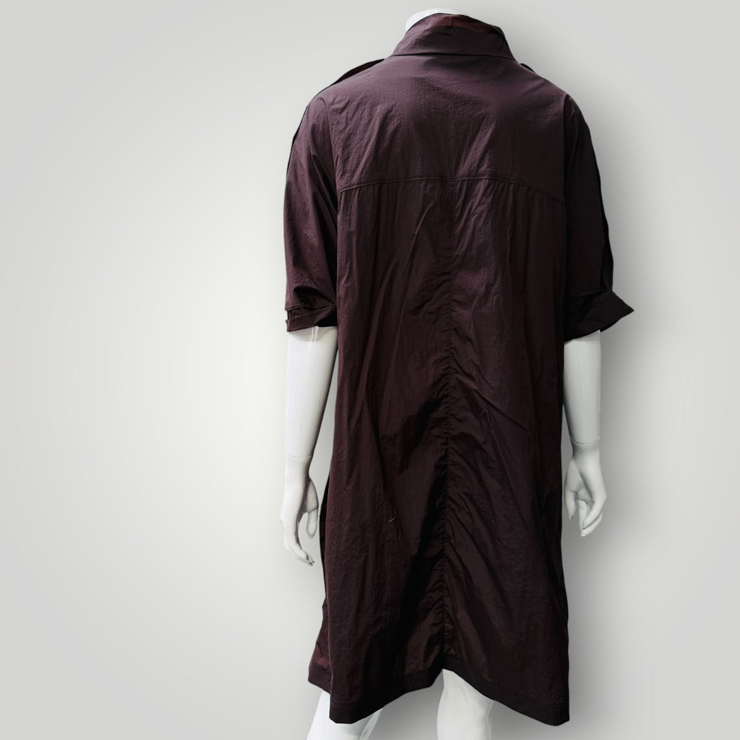 korean / shirt dress / brown / s (3925111063926781223)