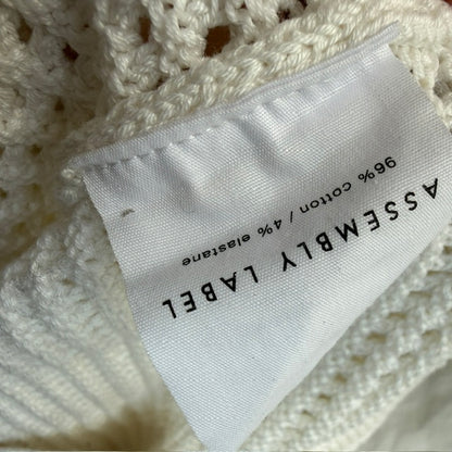 ASSEMBLY LABEL / 'aubrey' white knit cotton top / 10 (3925130182814918361)