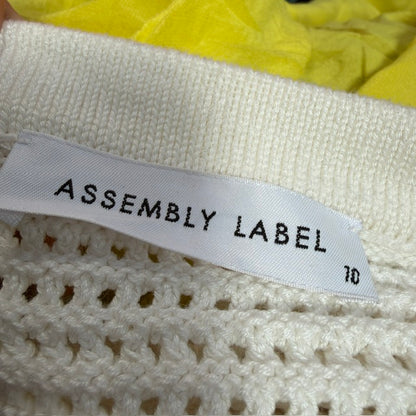 ASSEMBLY LABEL / 'aubrey' white knit cotton top / 10 (3925130186773401067)