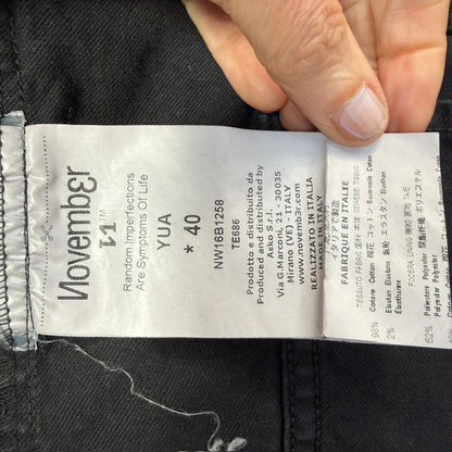 Novemb3r / black denim jacket / s / made in italy (3925130219092972020)