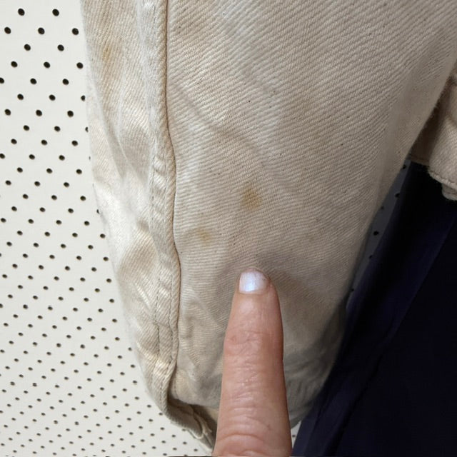 R13 / oversized boxy trucker jacket / white / m (3925130246696827966)