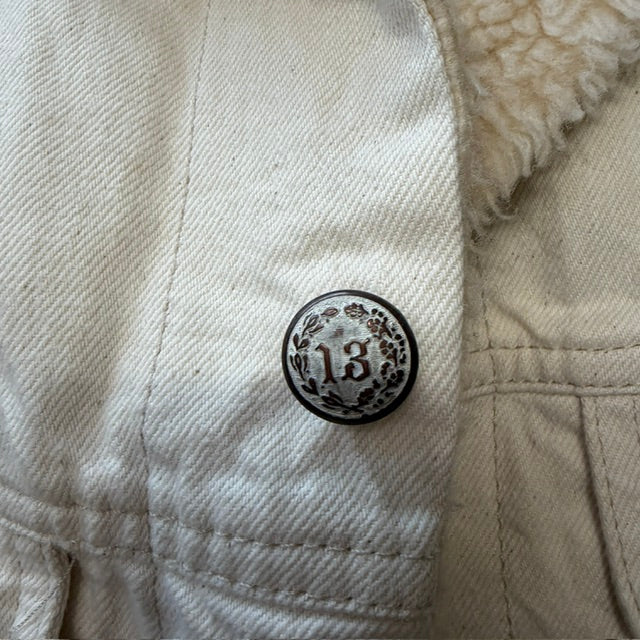 R13 / oversized boxy trucker jacket / white / m (3925130250141991163)