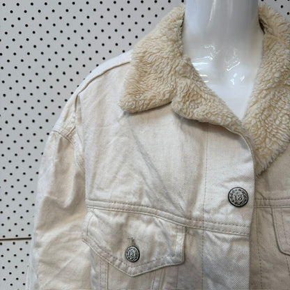 R13 / oversized boxy trucker jacket / white / m (3925130251804707592)