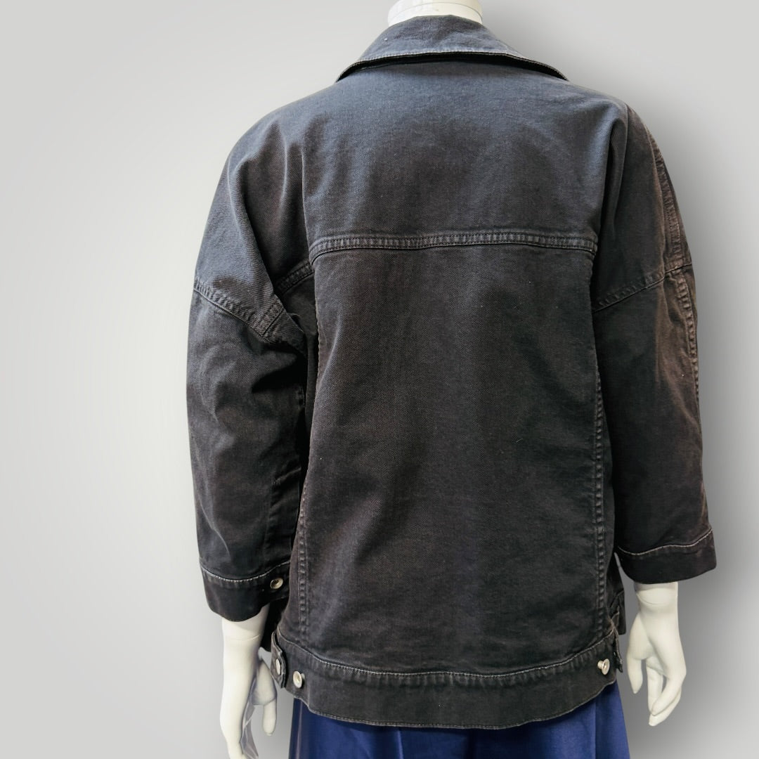 Novemb3r / black denim jacket / s / made in italy (3925130361059738841)