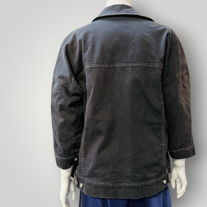 Novemb3r / black denim jacket / s / made in italy (3925130361059738841)