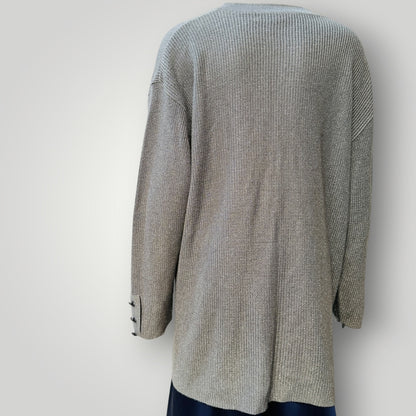 VISAGE / silver cardigan / L (3925130374426691305)