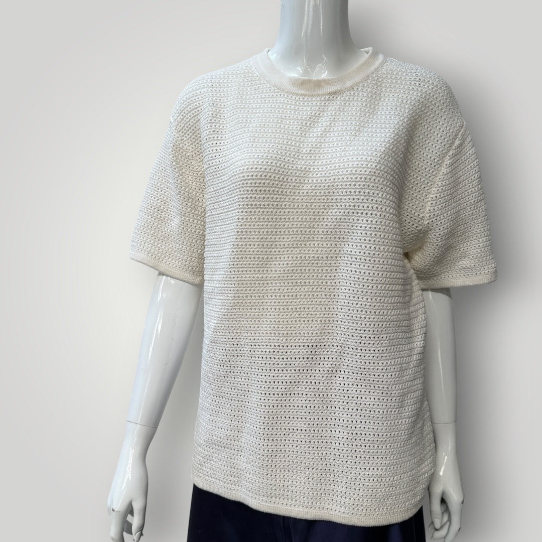 ASSEMBLY LABEL / 'aubrey' white knit cotton top / 10 (3925130376653386797)
