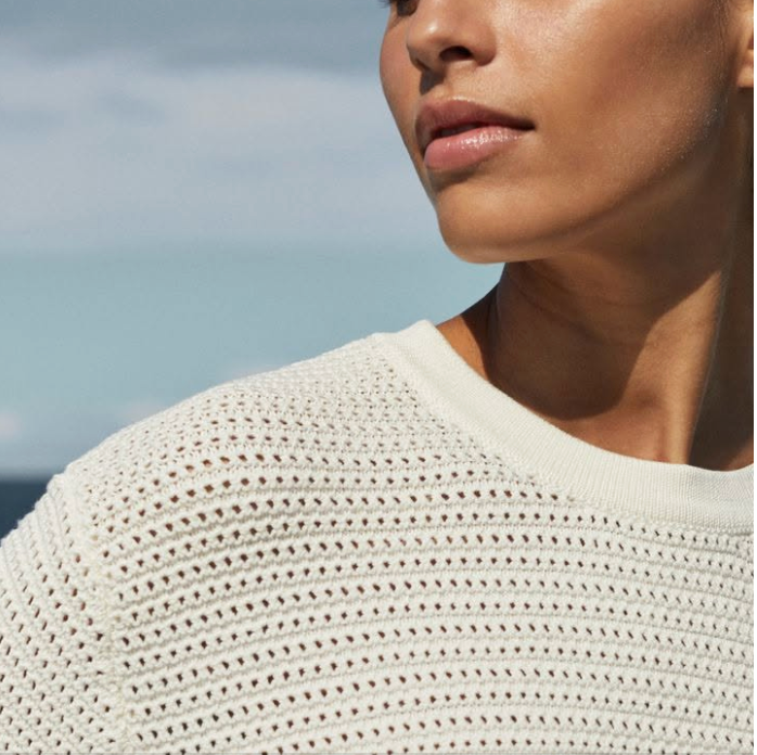 ASSEMBLY LABEL / 'aubrey' white knit cotton top / 10 (3925131662163346162)