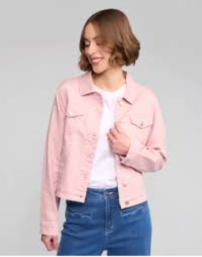 VASSALLI / apricot peach denim jacket / 12 (3925132549592976440)