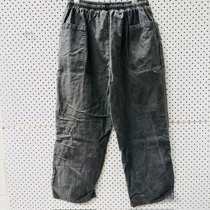 KIDORIMAN / grey drawstring pants / XXL (3925206695947126175)