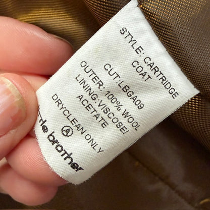 CRANE BROTHERS / LITTLE BROTHER / gen plaid wool coat / s / made in nz (3925206756807276924)