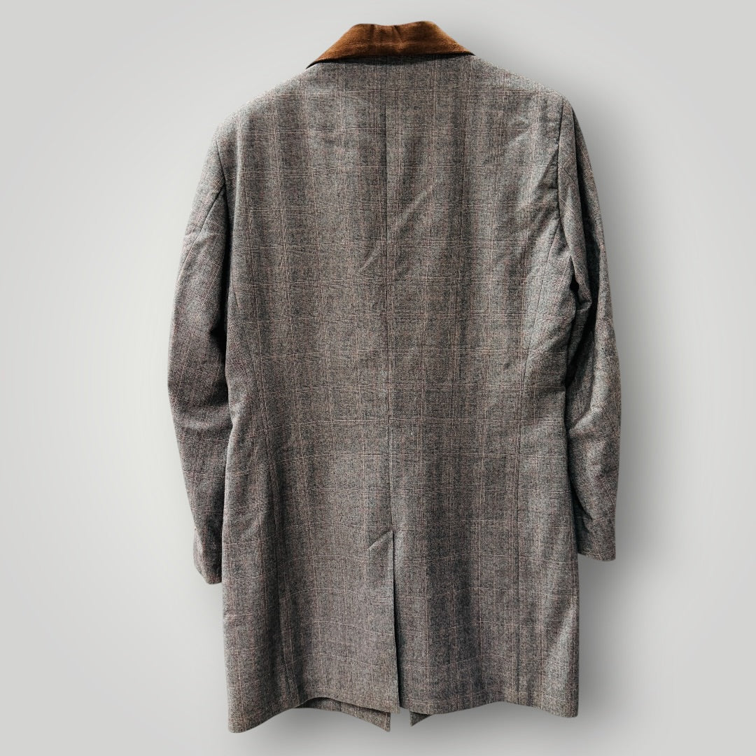 CRANE BROTHERS / LITTLE BROTHER / gen plaid wool coat / s / made in nz (3925207098424860238)